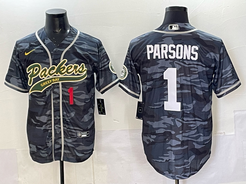 Men Green Bay Packers #1 Parsons camo Nike NFL 2025 jersey 04